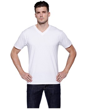 Startee ST2412 Mens CVC V-Neck T-Shirt - Shop at ApparelGator.com
