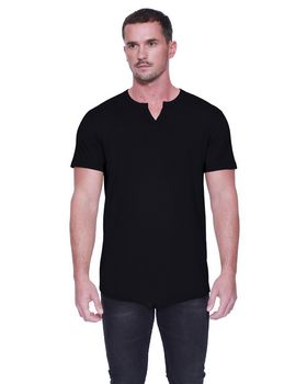 Startee ST2822 Mens Cotton/Modal Slit V-Neck