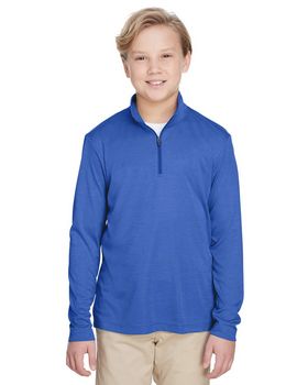 Team 365 TT31HY Youth Zone Sonic Heather Performance Quarter-Zip