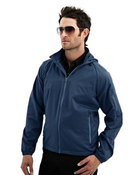 Tri-Mountain Racewear 1730 Men Water Resistant Long Sleeve Hoodly Jacket