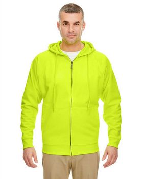 Ultraclub 8463 Men's Thermal Full Zip Sweatshirt