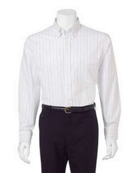 Van Heusen 13V0067 Mens Long Sleeve Easy Care Pinpoint Oxford Dress Shirt