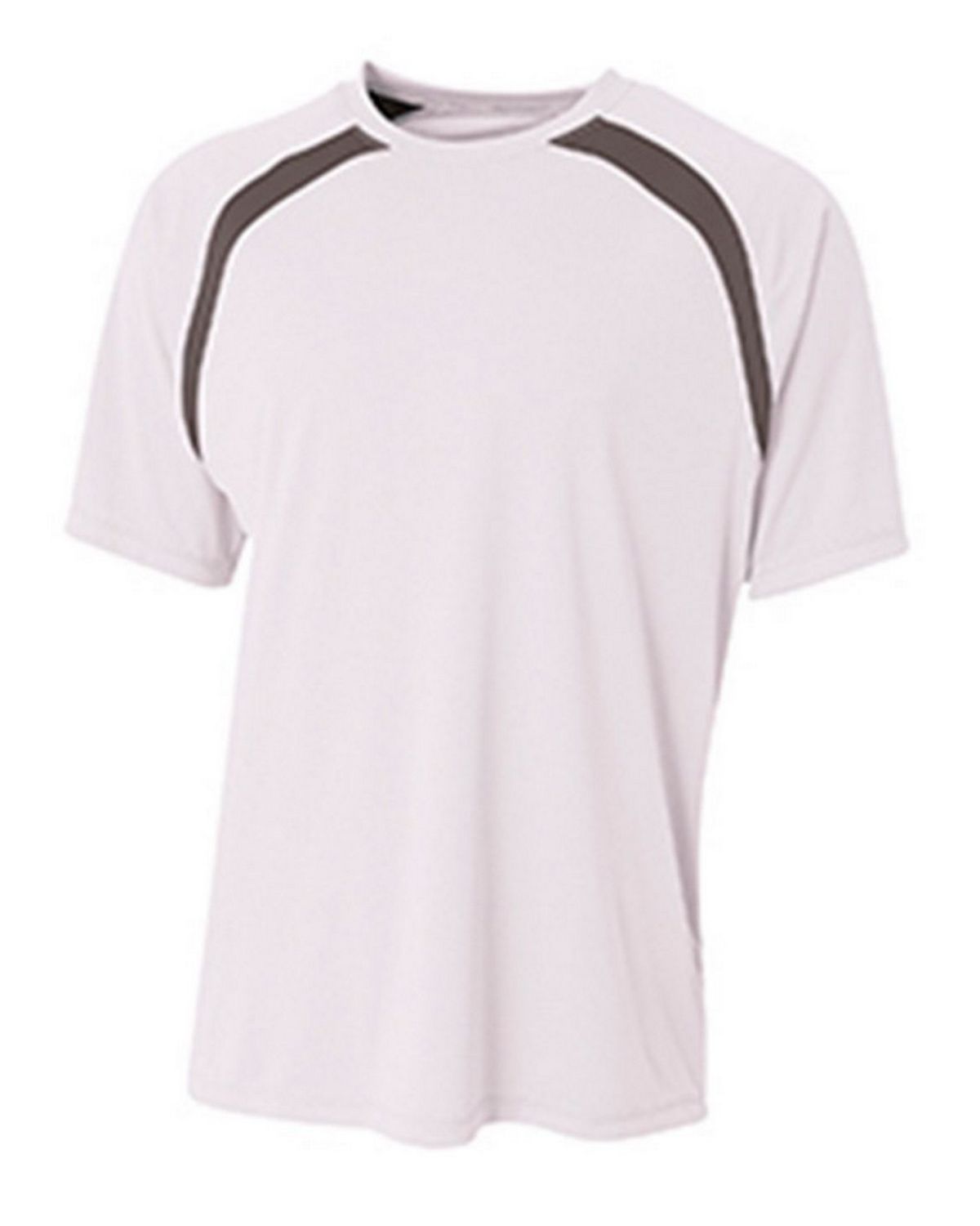 A4 Boys Spartan Short Sleeve Color Block Crew Shirt