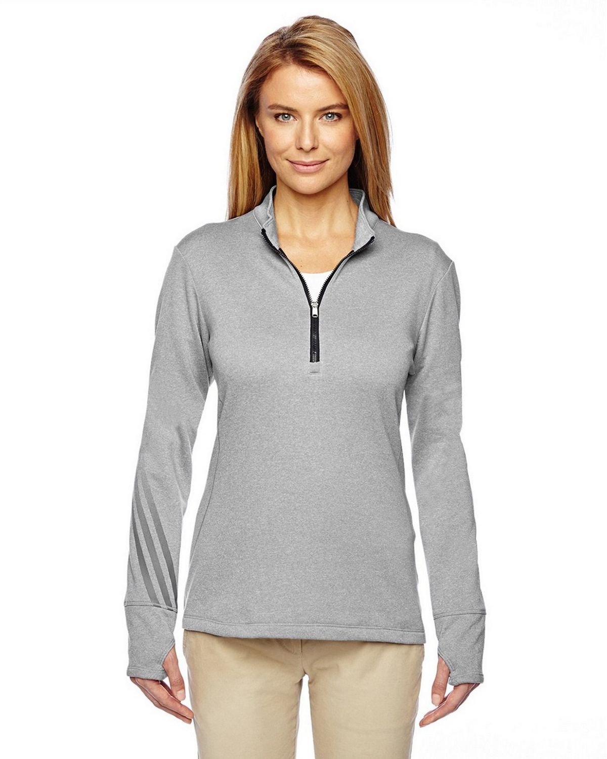 Buy Adidas Golf A275 Women's Brushed Terry Heather Quarter-Zip Pullover