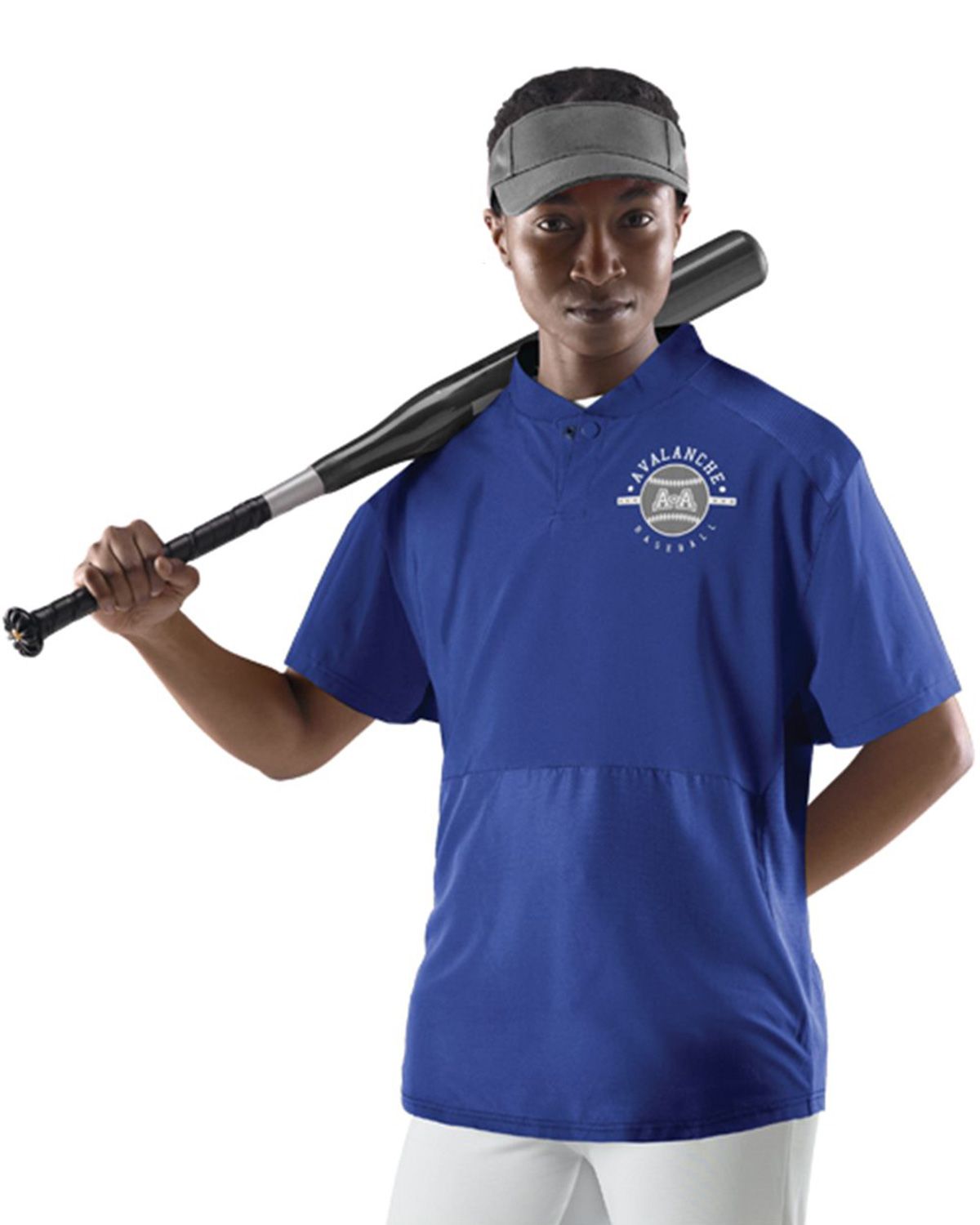 Badger 3JSS17Y Youth Short Sleeve Stretch Woven Batters Jacket