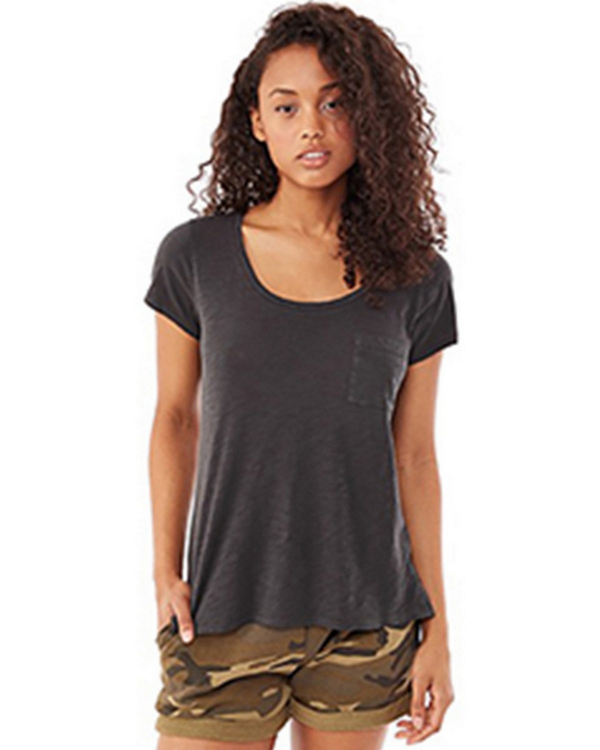 Alternative 12421J Women's Washed Slub Favorite T-Shirt