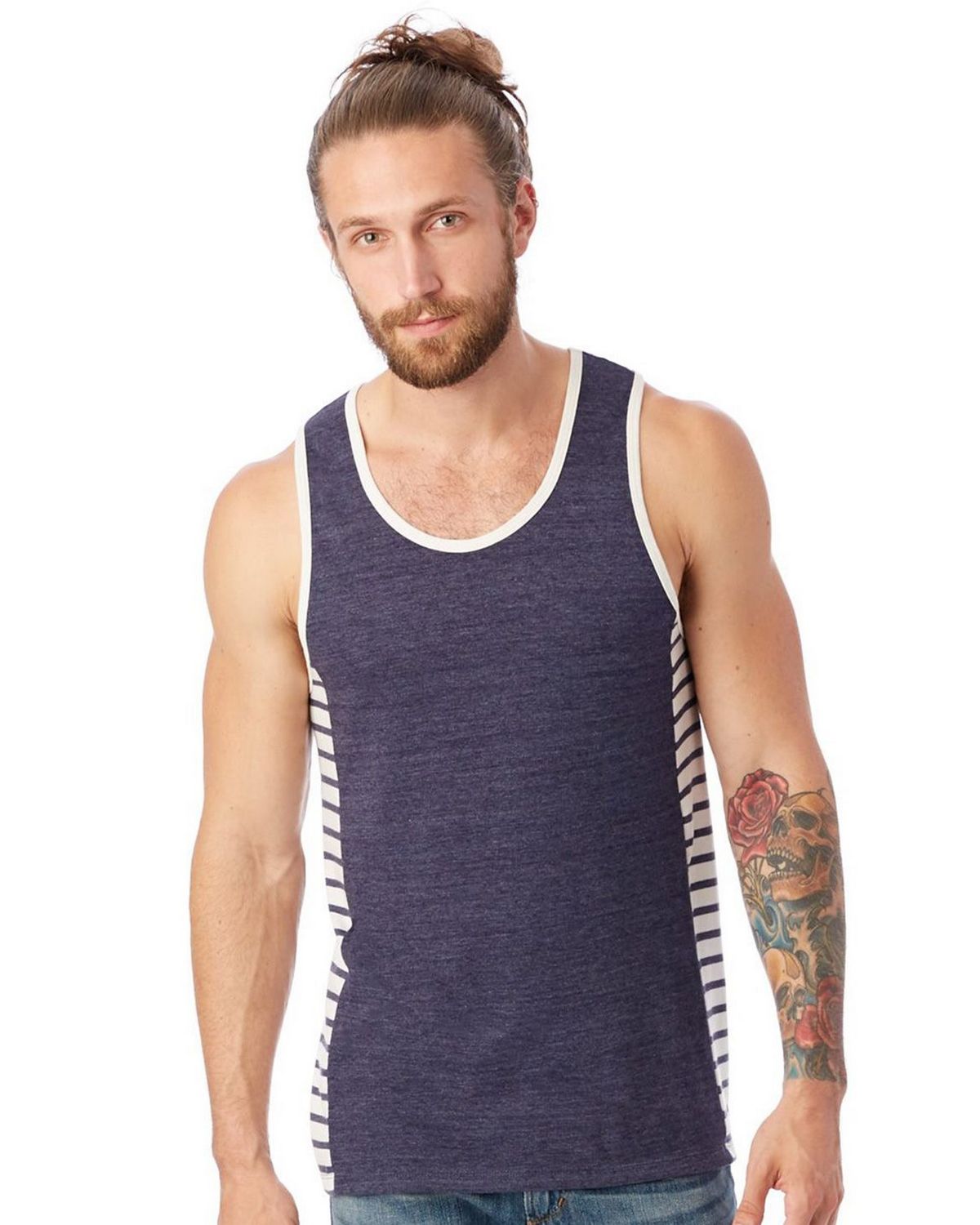 Alternative 1998 | Alternative 1998 Men's Marine Eco-Jersey Panel Tank Top