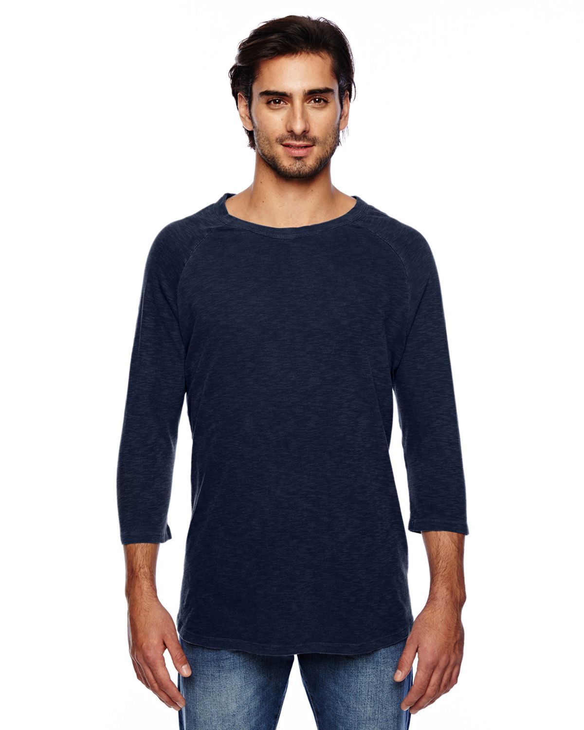 Alternative 32410JJ | Alternative 32410JJ Men's Washed Slub Baseball Tee