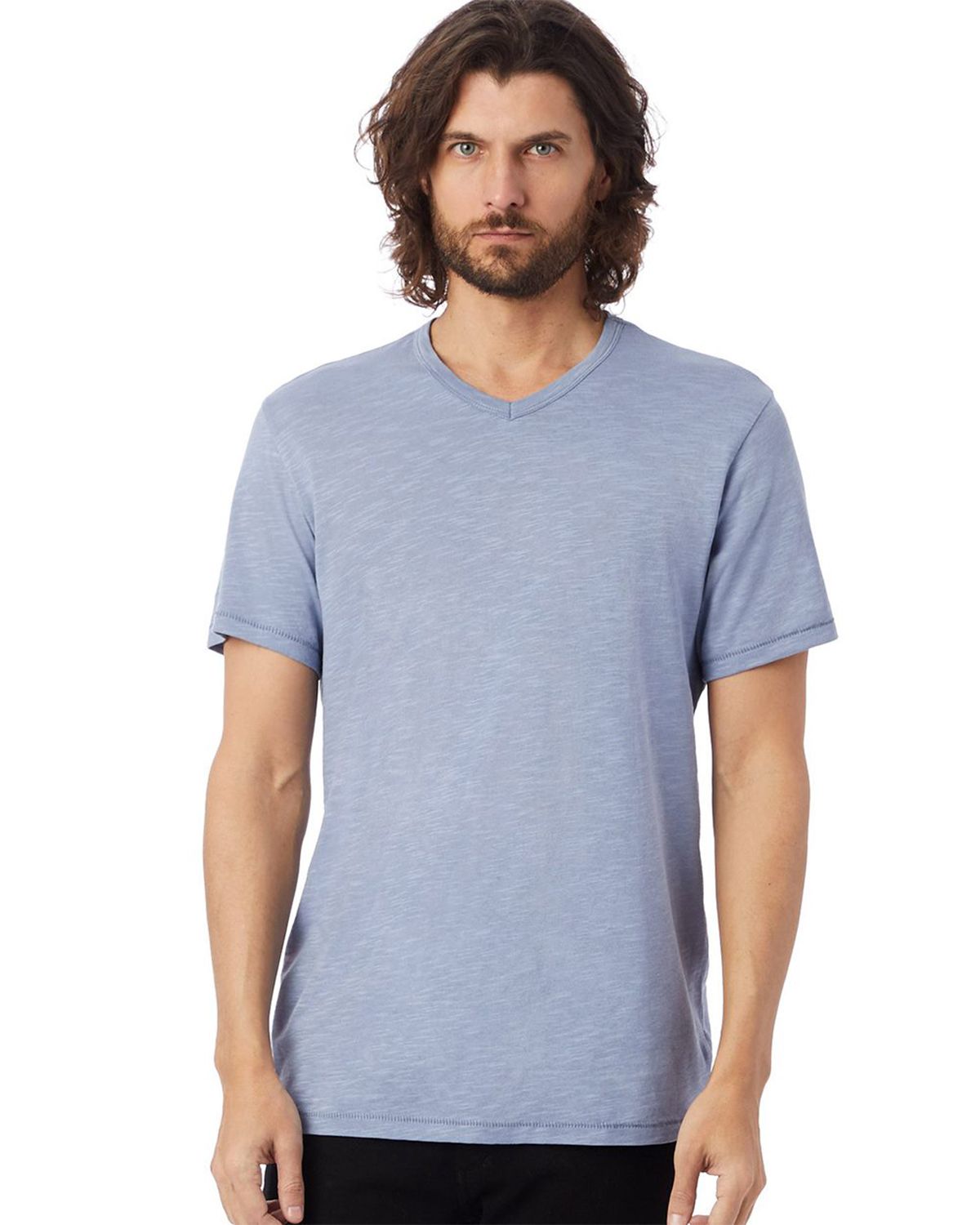 Screen Printed - Alternative 6084 Weathered Slub Keeper V-Neck Tee