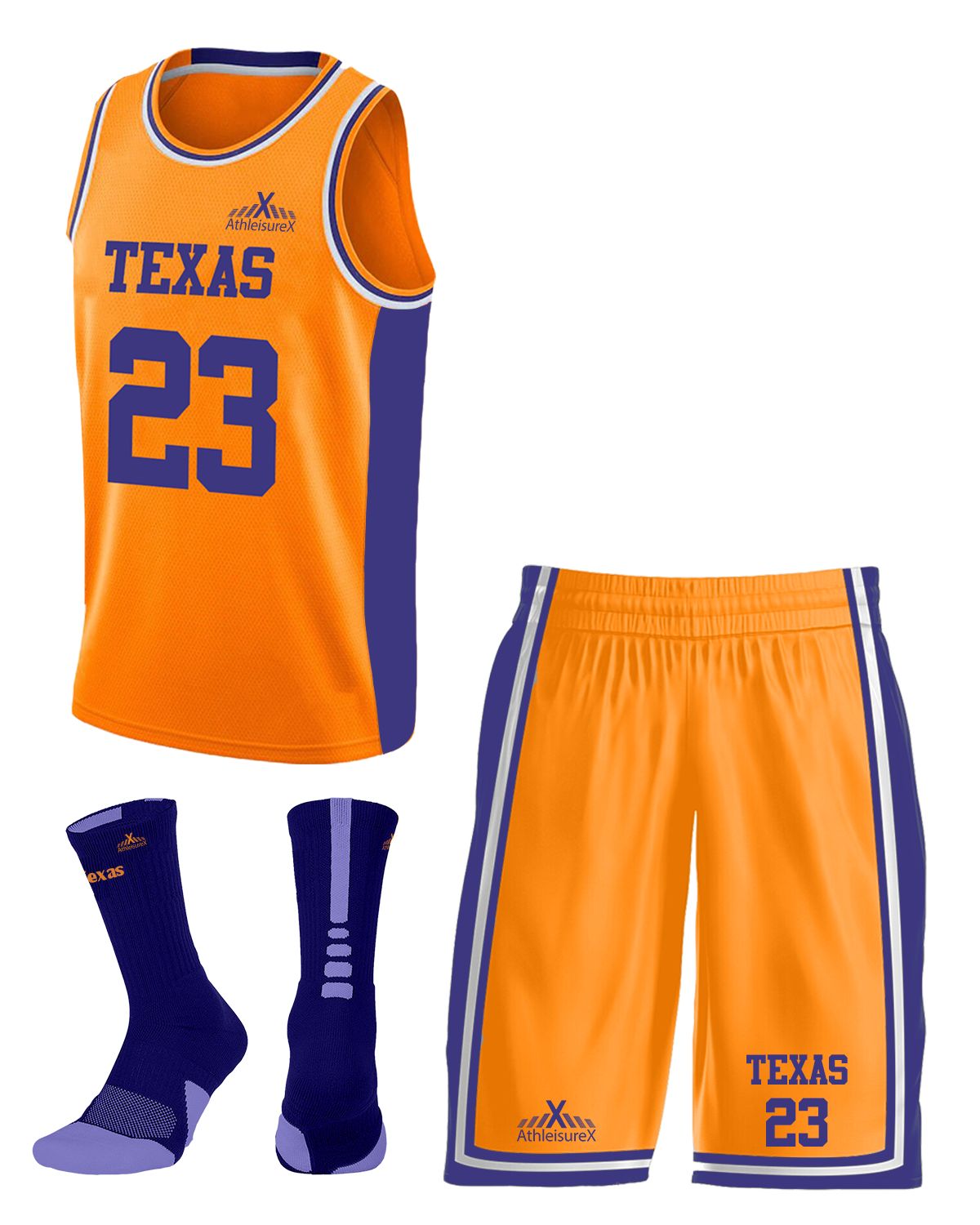 AthleisureX Full Custom Basketball Uniform (Jersey + shorts) - for Women