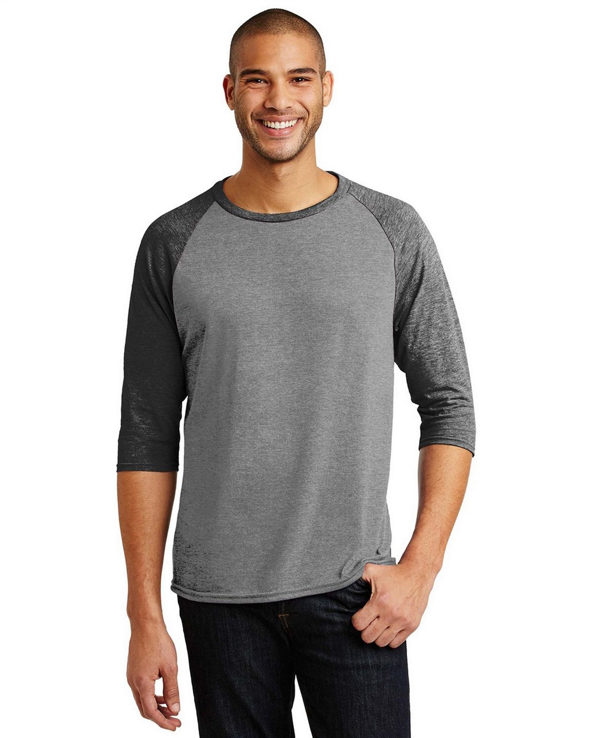 Anvil AN6755 | Anvil AN6755 Men's Tri-Blend 3/4-Sleeve Raglan Tee