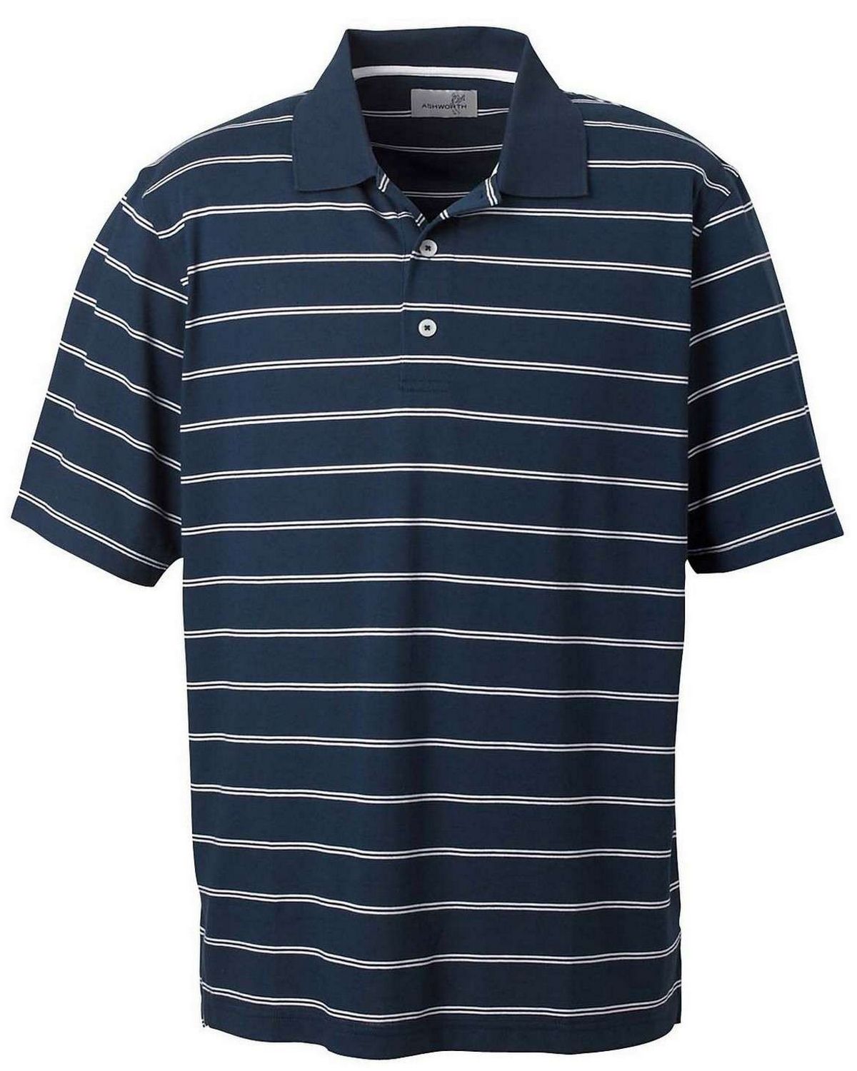 Ashworth 2038C | Ashworth 2038C Men’s High Twist Cotton Tech Stripe Polo