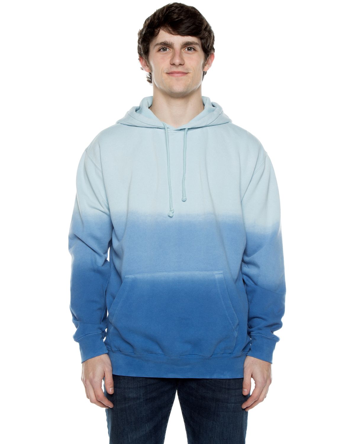 Beimar PD102RD Unisex 8.25 oz Pigment-Dyed Hooded Sweatshirt