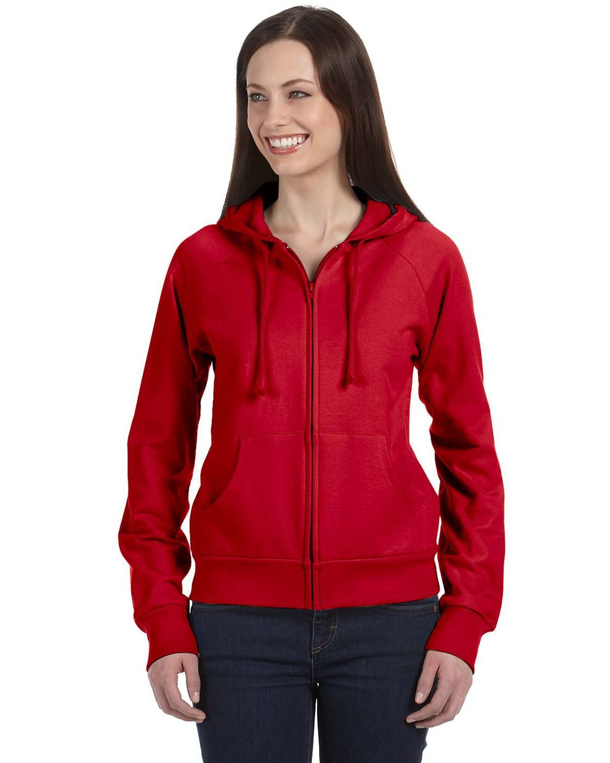 Bella + Canvas B7007 Ladies Full-Zip Raglan Hoodie