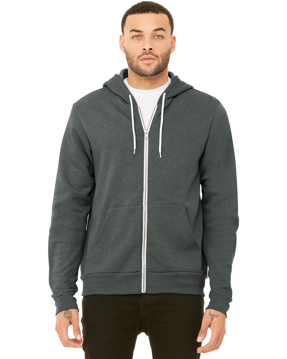 Bella + Canvas BC3739 Unisex Sponge Fleece Full-Zip Hoodie