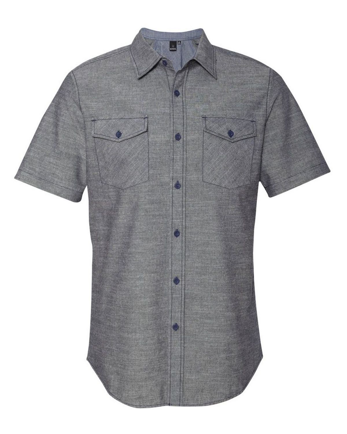 Burnside 9255 Chambray Short Sleeve Shirt