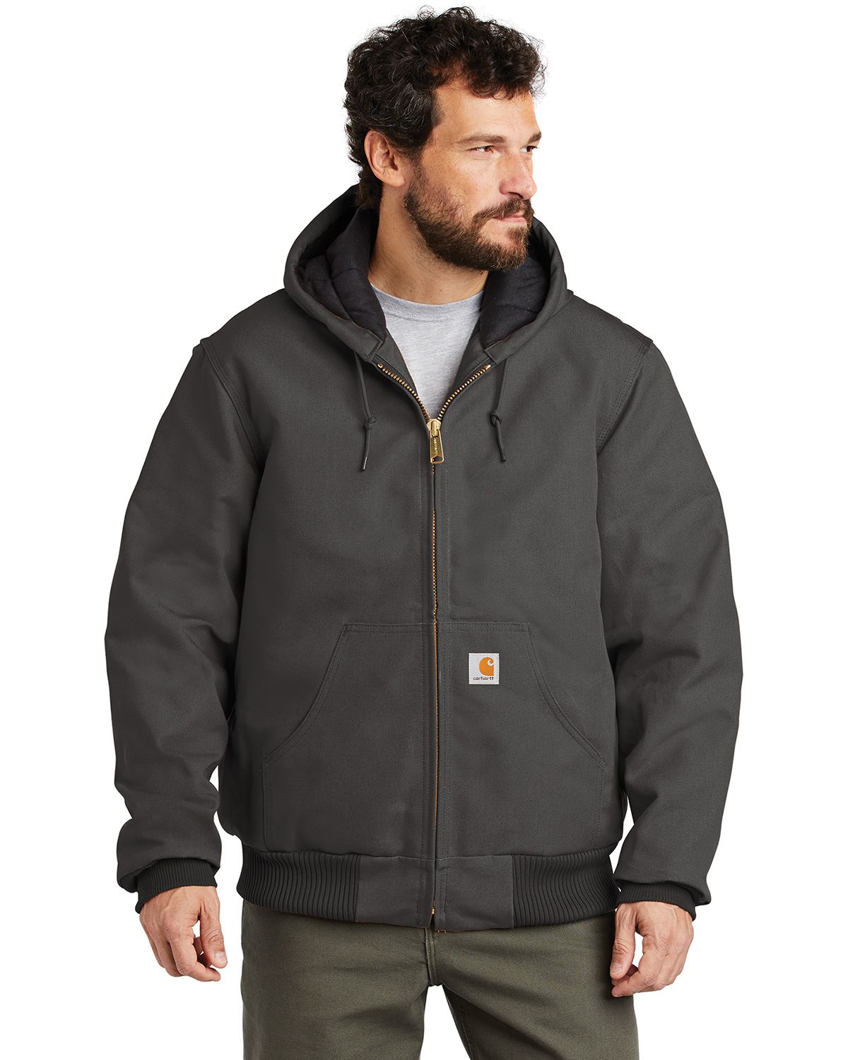 Carhartt CTSJ140 Quilted-Flannel-Lined Duck Active Jacket for Business ...