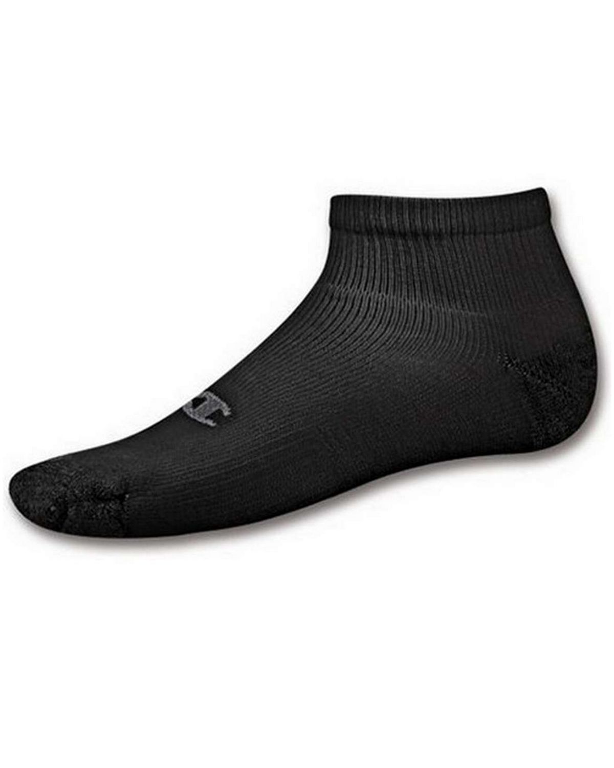Champion CH601P Mens Quarter Socks Extended Sizes 6Pack