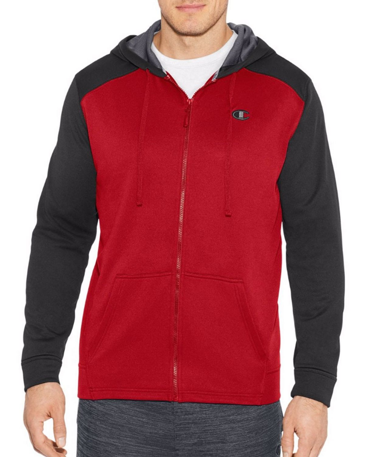 Champion S31228 Mens Tech Fleece Full Zip Hoodie