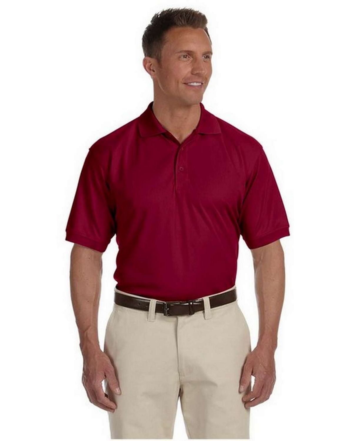 Devon & Jones DG385 Mens Solid Mesh Polo - Shop at ApparelnBags.com