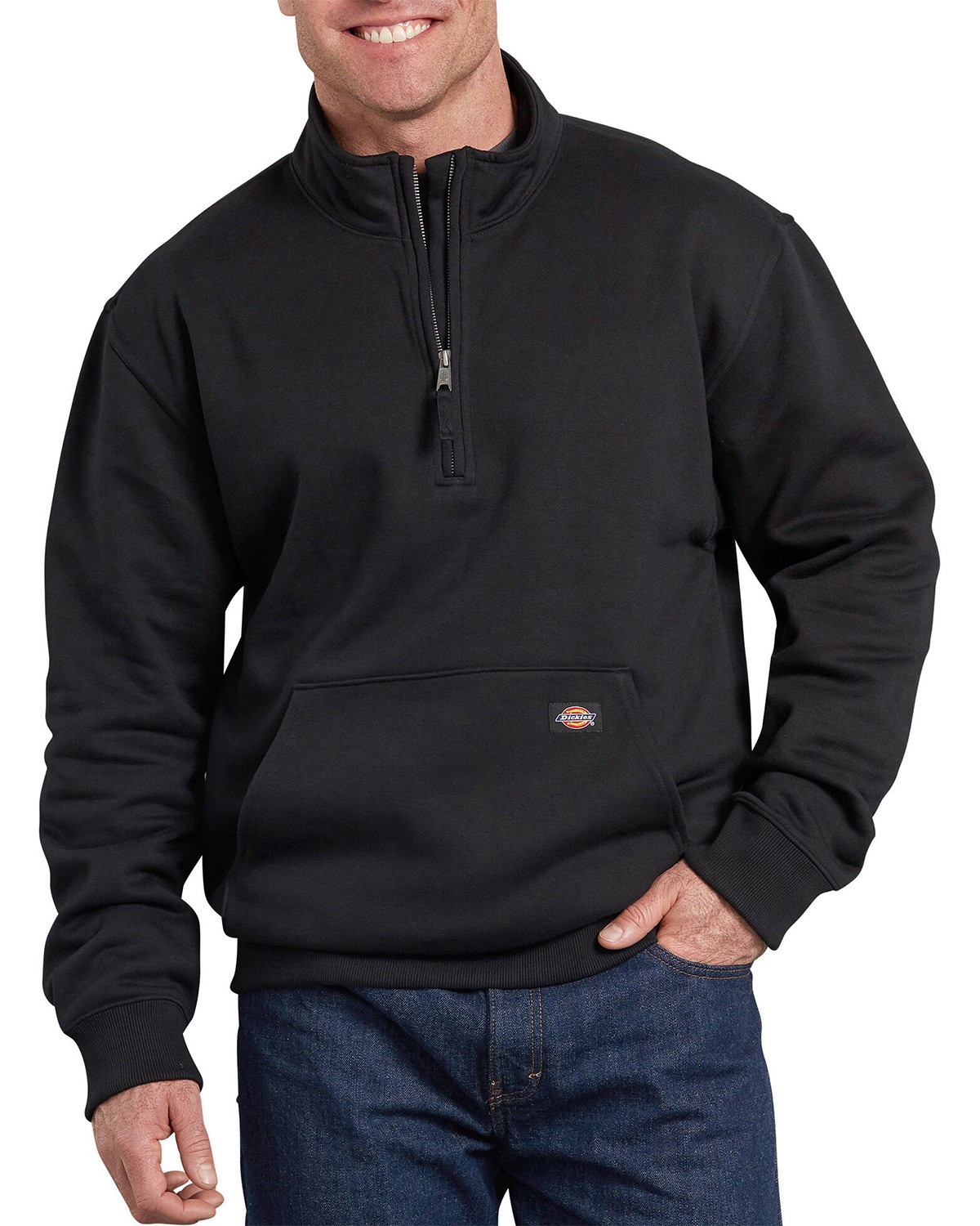 mens half zip pullover fleece with pockets