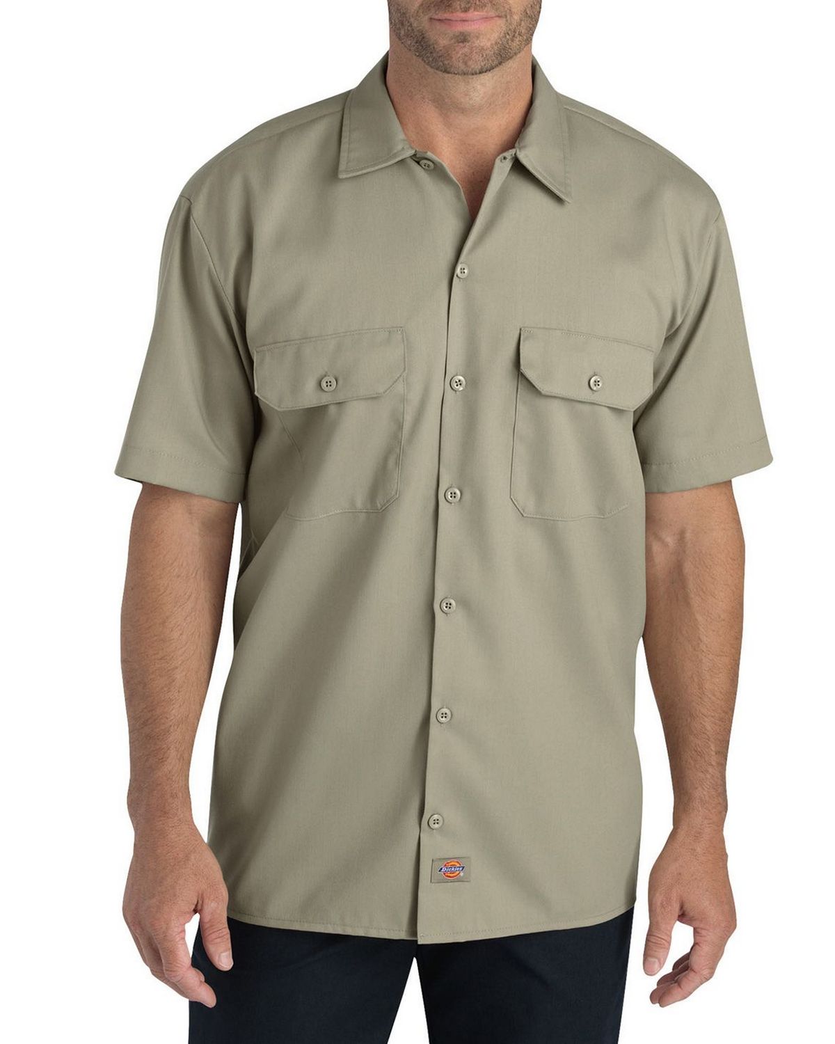 Dickies WS675 Mens FLEX Relaxed Fit Short-Sleeve Twill Work Shirt