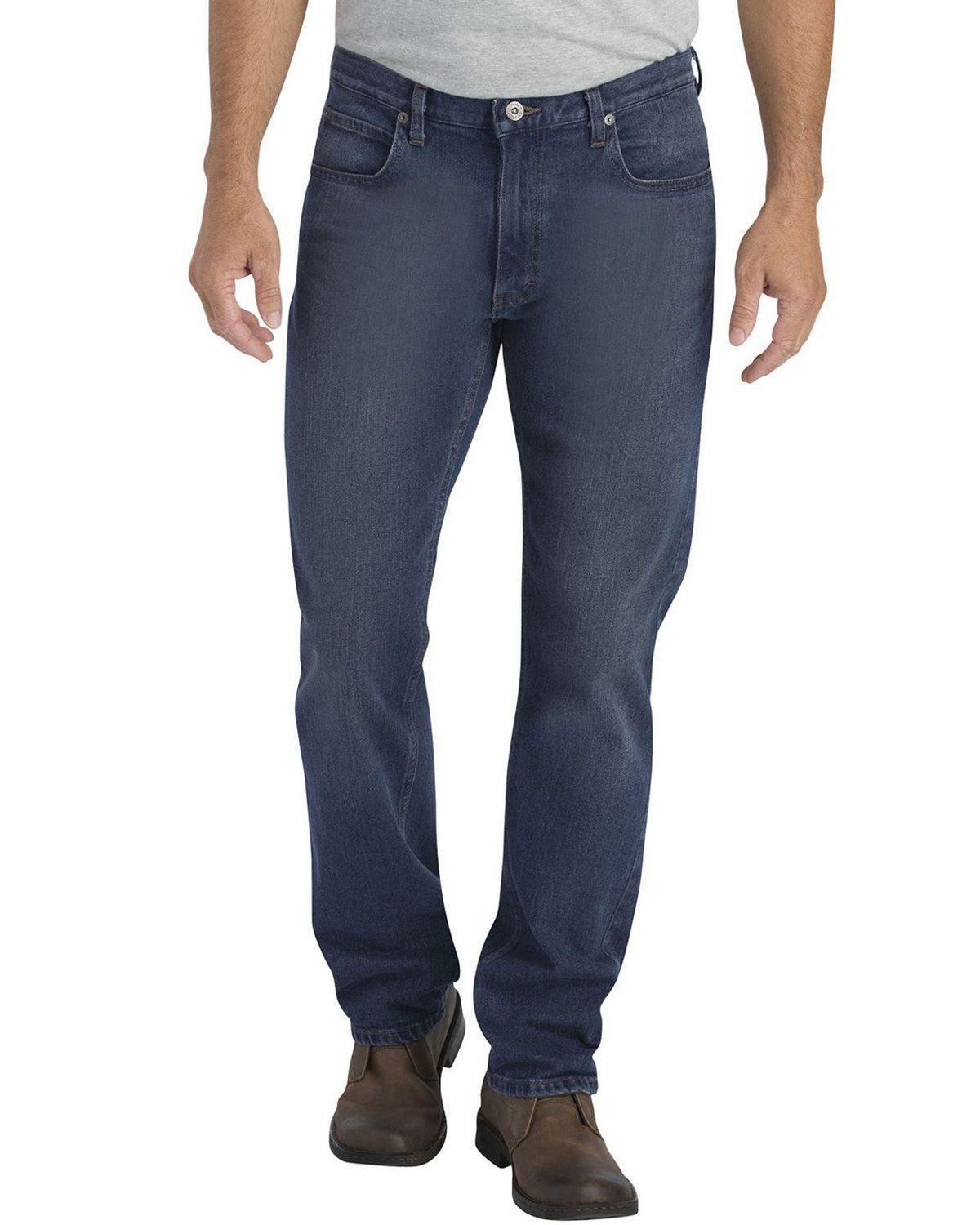 Dickies XD730 Mens X-Series Regular Fit Straight-Leg 5-Pocket Denim ...