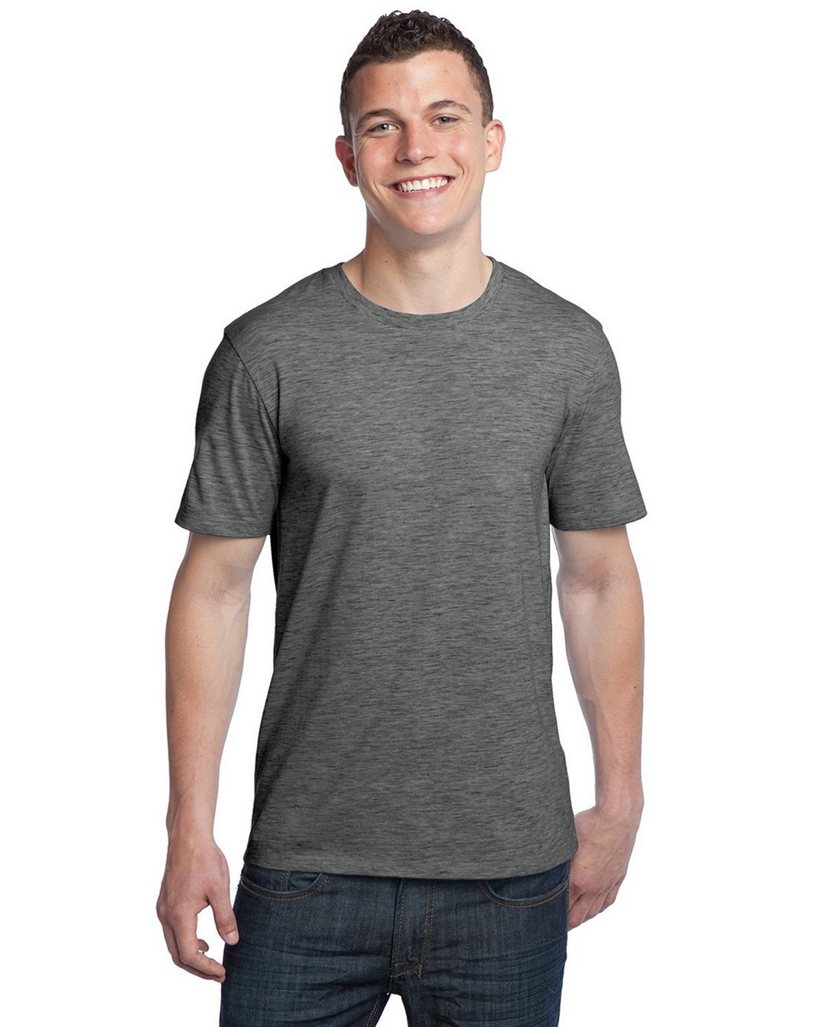 District DT1000 Young Men's Extreme Heather Crew Tee