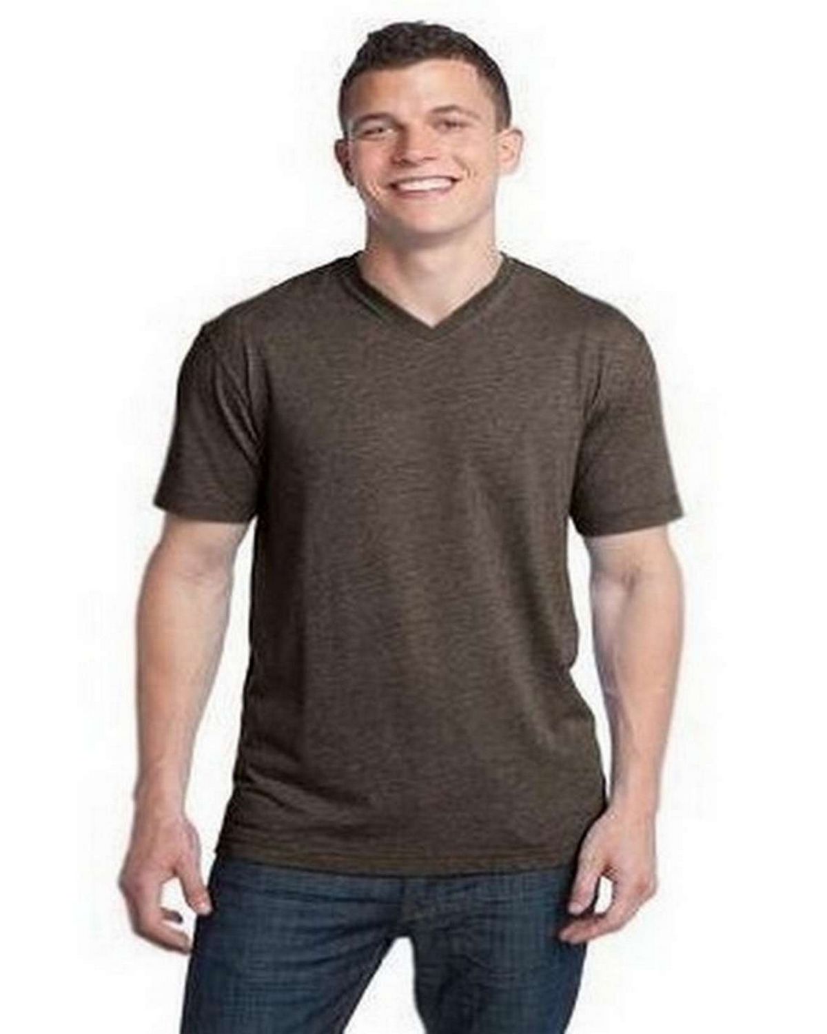 District DT142V Young Men's Tri-Blend V-Neck Tee
