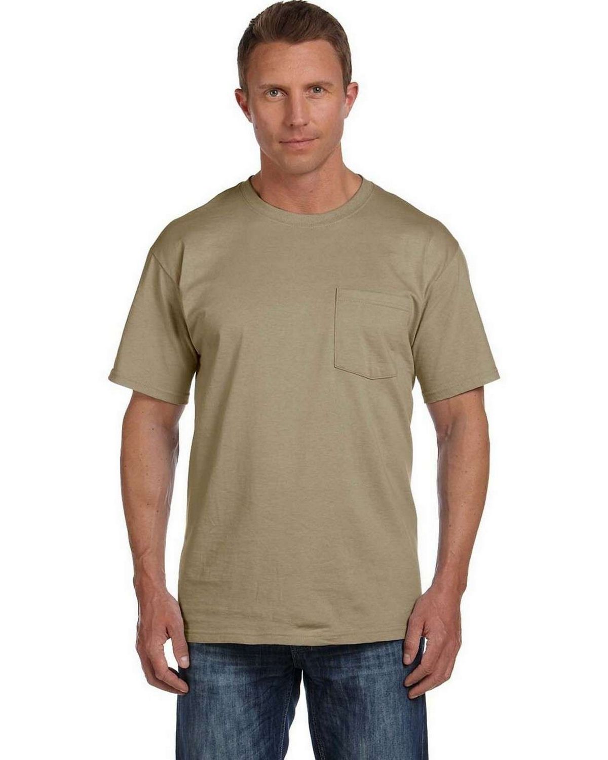 Fruit of the Loom 3931P Cotton Pocket T-Shirt