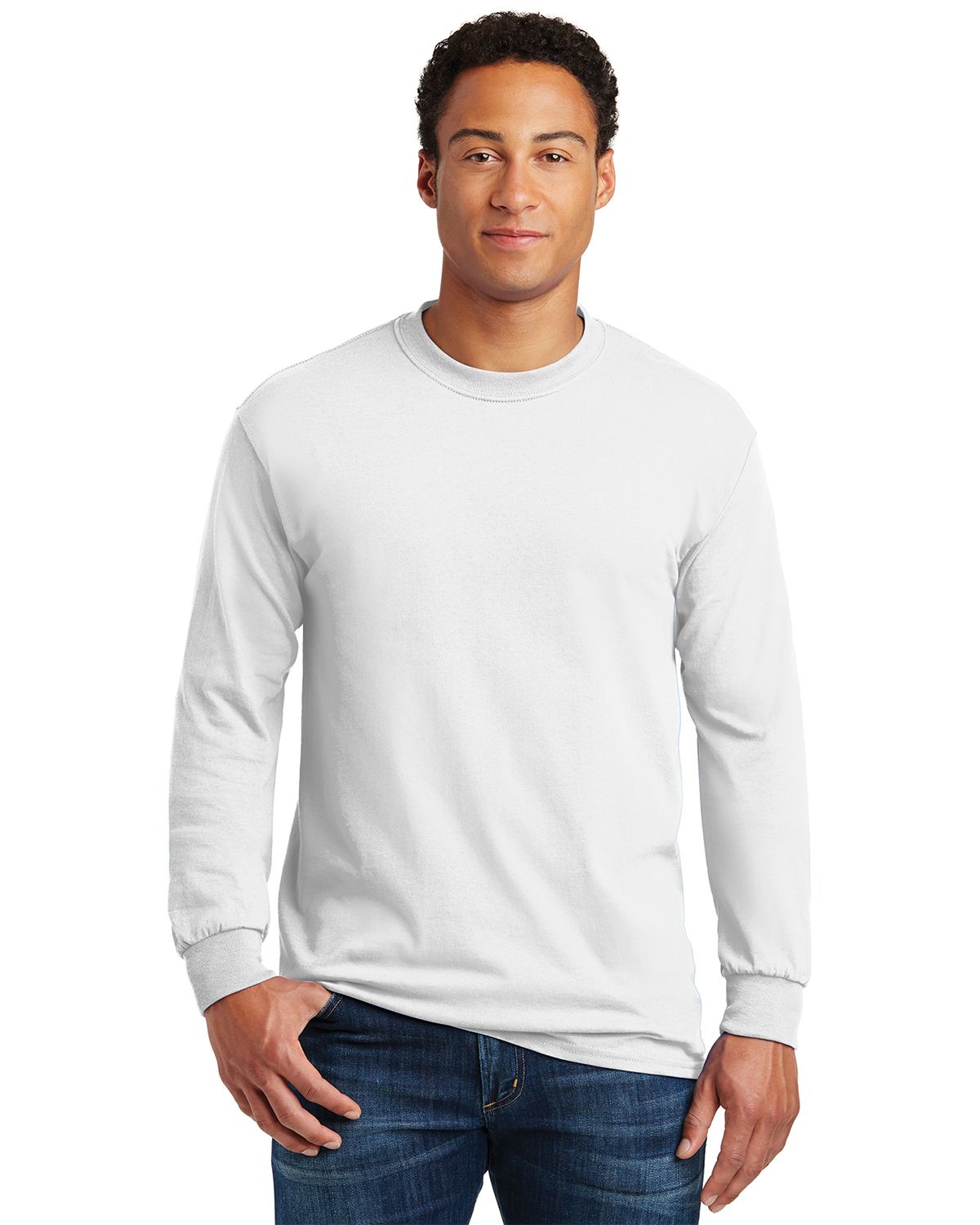 Gildan 5400 Heavy Cotton 100% Cotton Long Sleeve T Shirt