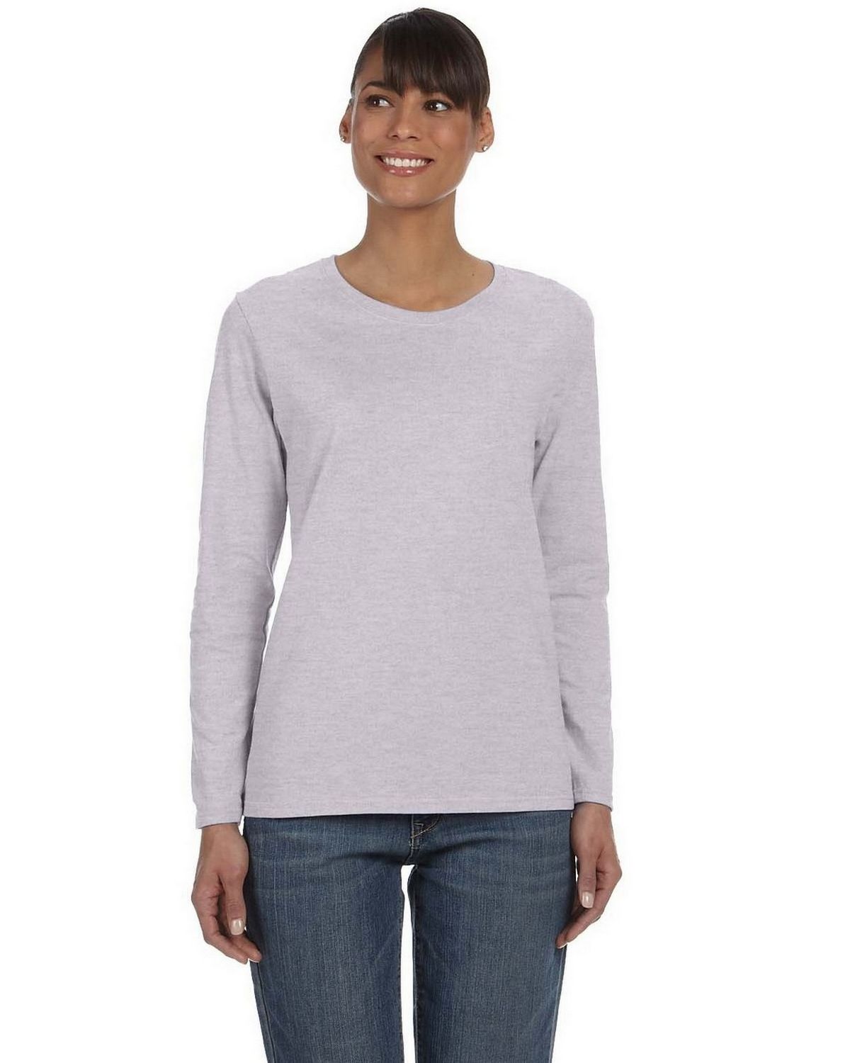 Gildan G540L | Gildan G540L Women's Heavy Cotton Missy Fit Long Sleeve ...