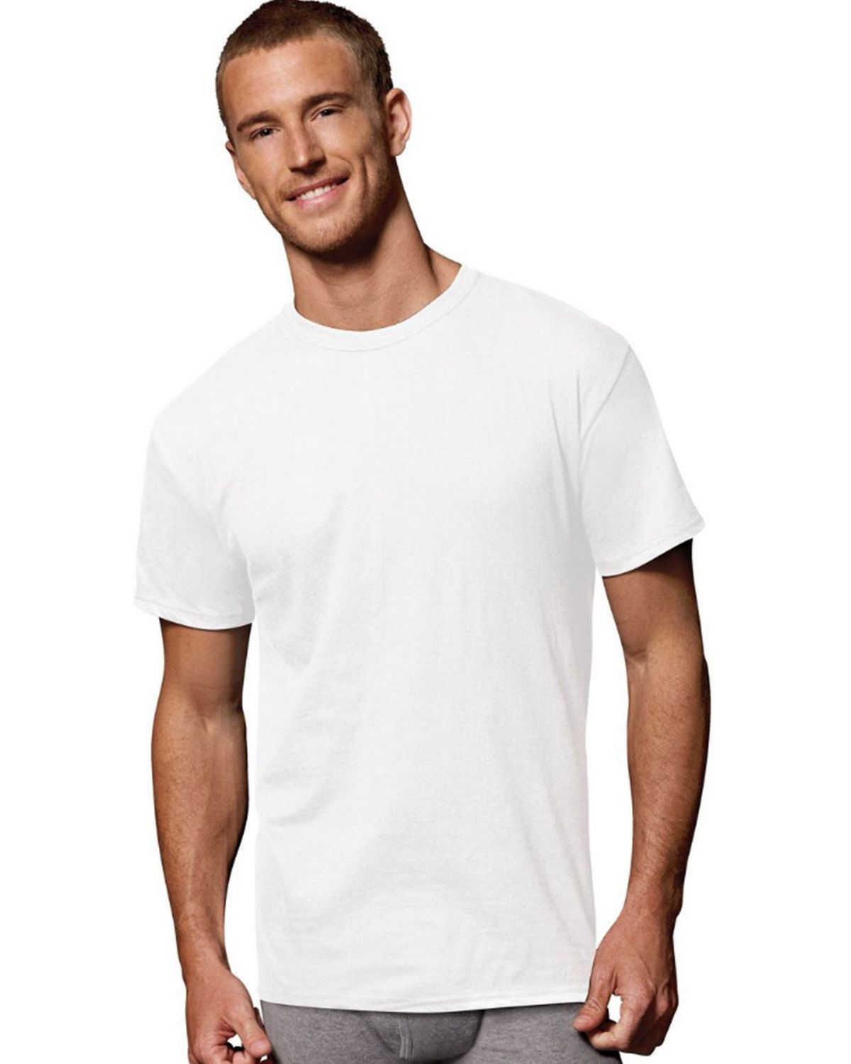 Hanes 2135M1 Mens Fresh IQ Cotton/Modal Crew Neck T-Shirt P1