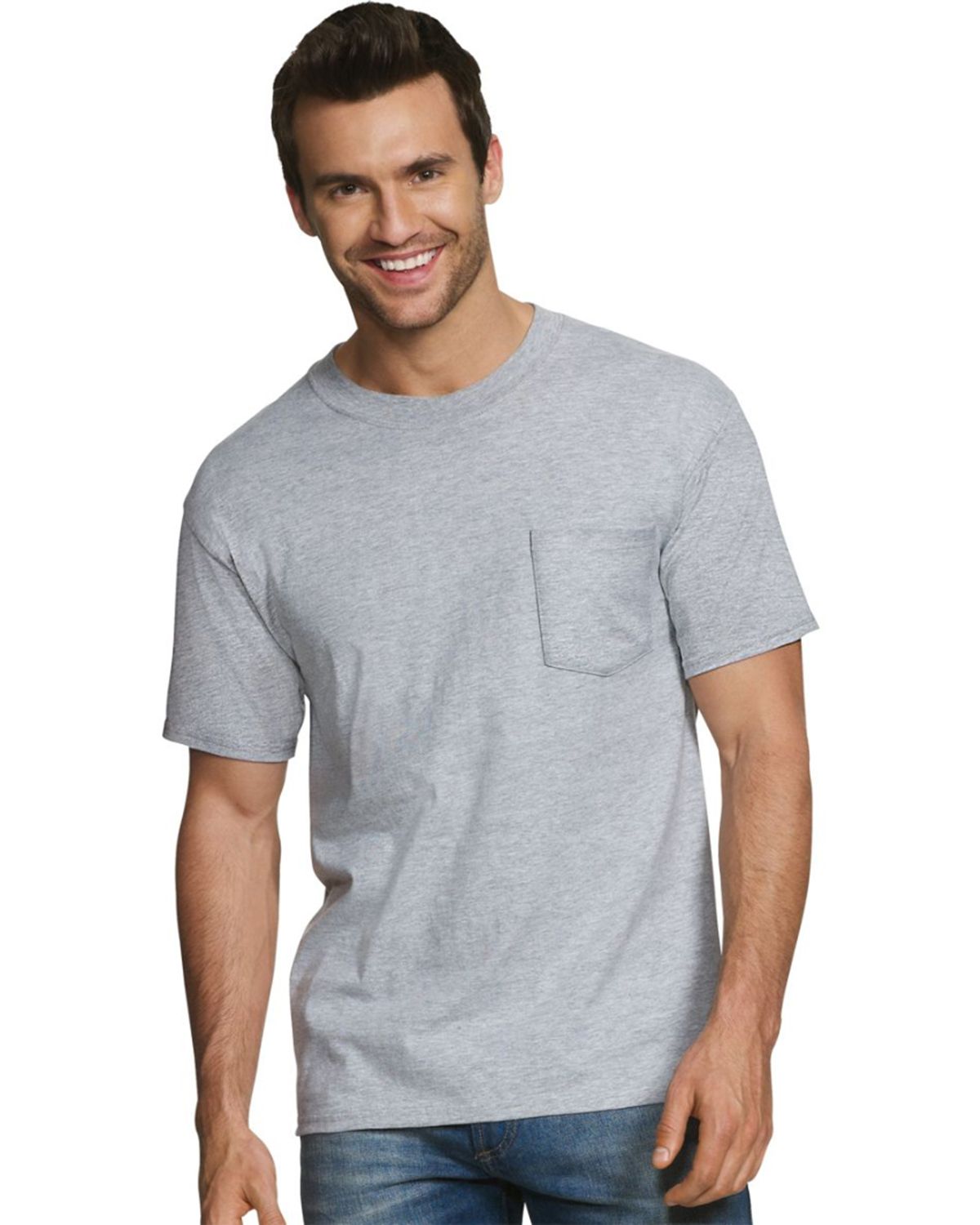Hanes 2176X4 | Hanes 2176X4 Men's FreshIQ ComfortSoft Dyed T-Shirt 2XL ...