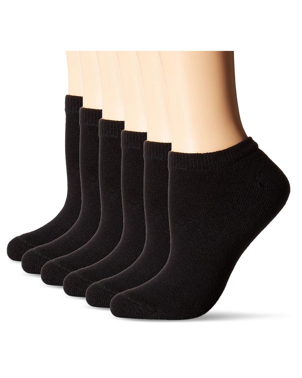 Hanes 401P6 Womens ComfortBlend No-Show Socks 6-Pack