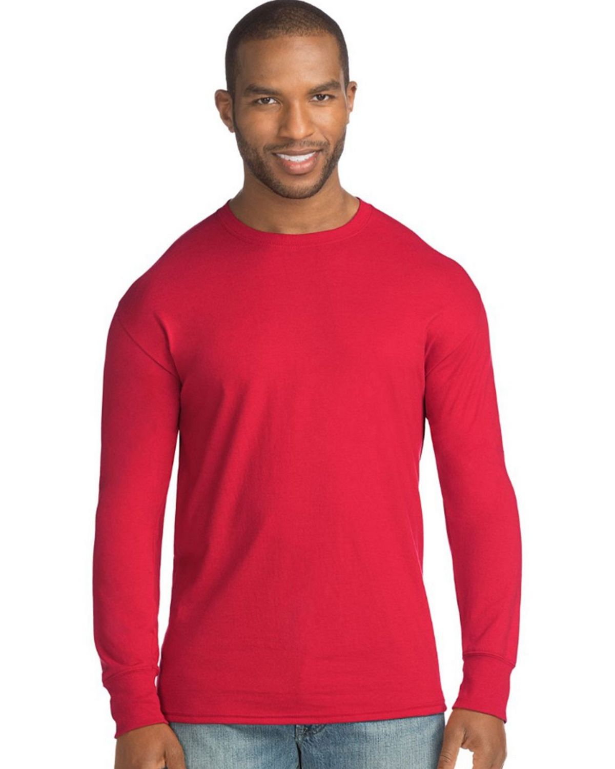 Hanes 5A32 Mens XTemp Tall Long Sleeve XTemp Fresh IQ TShirt