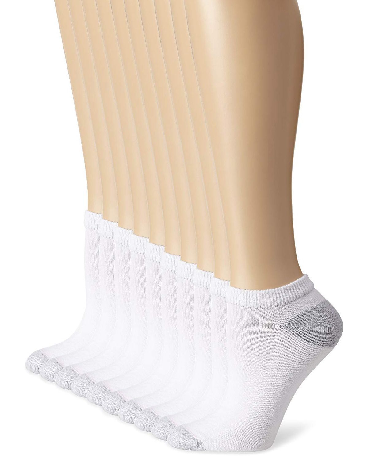 Hanes 680P10 Hanes 680P10 Cushioned Women's LowCut Athletic Socks 10