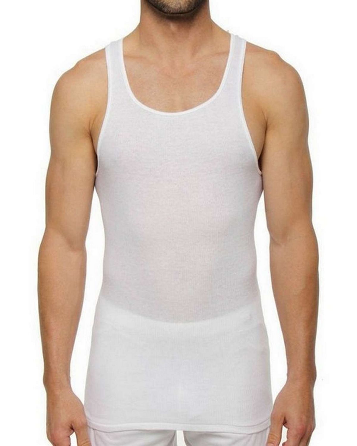 Hanes 7990W7 Hanes 7990W7 Classics Men's White A Shirts P7