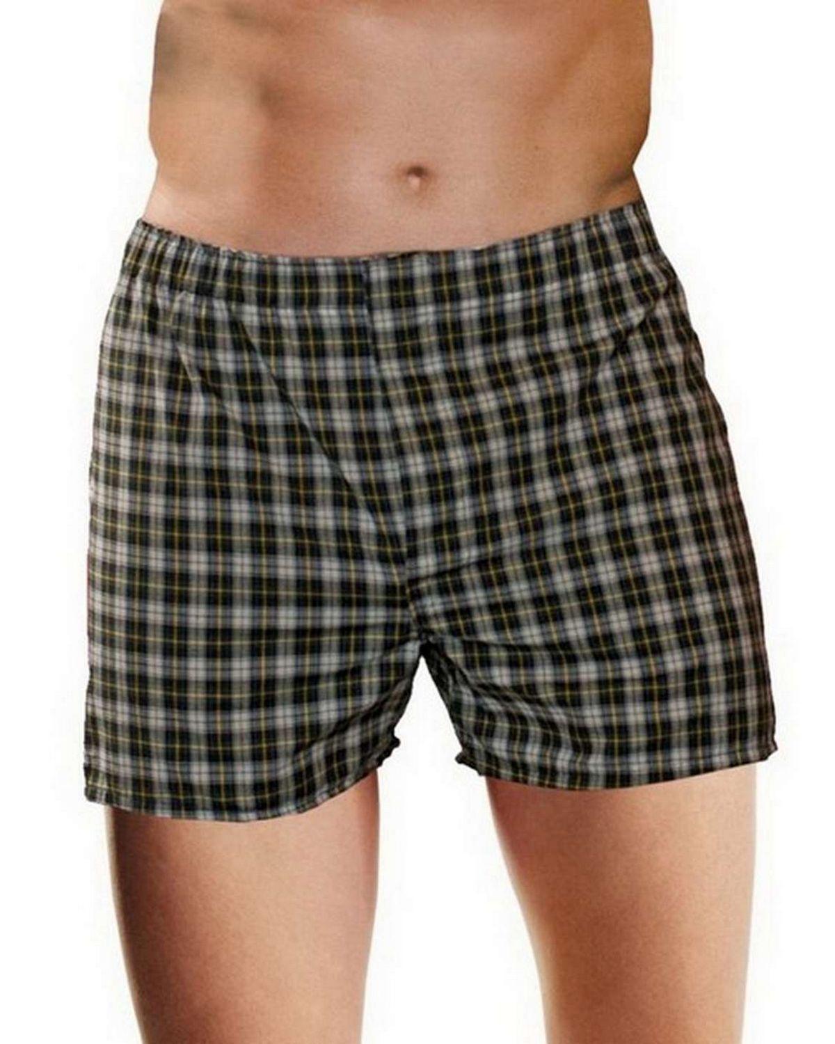Hanes HN155W Mens TAGLESS Woven Boxers 3X-5X (Pack of 3)