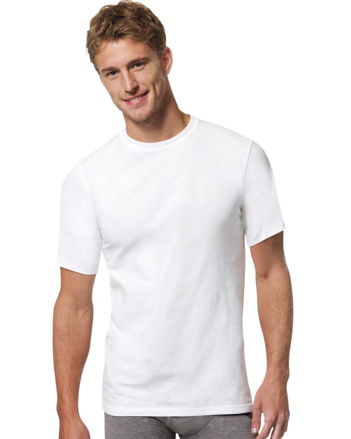 Hanes 29401 FreshIQ ComfortBlend Mens Crewneck LT-3XLT 4-Pack