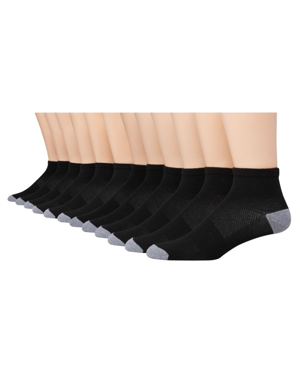 Hanes LTAC16 Men's FreshIQ X-Temp Ankle Socks 12-Pack