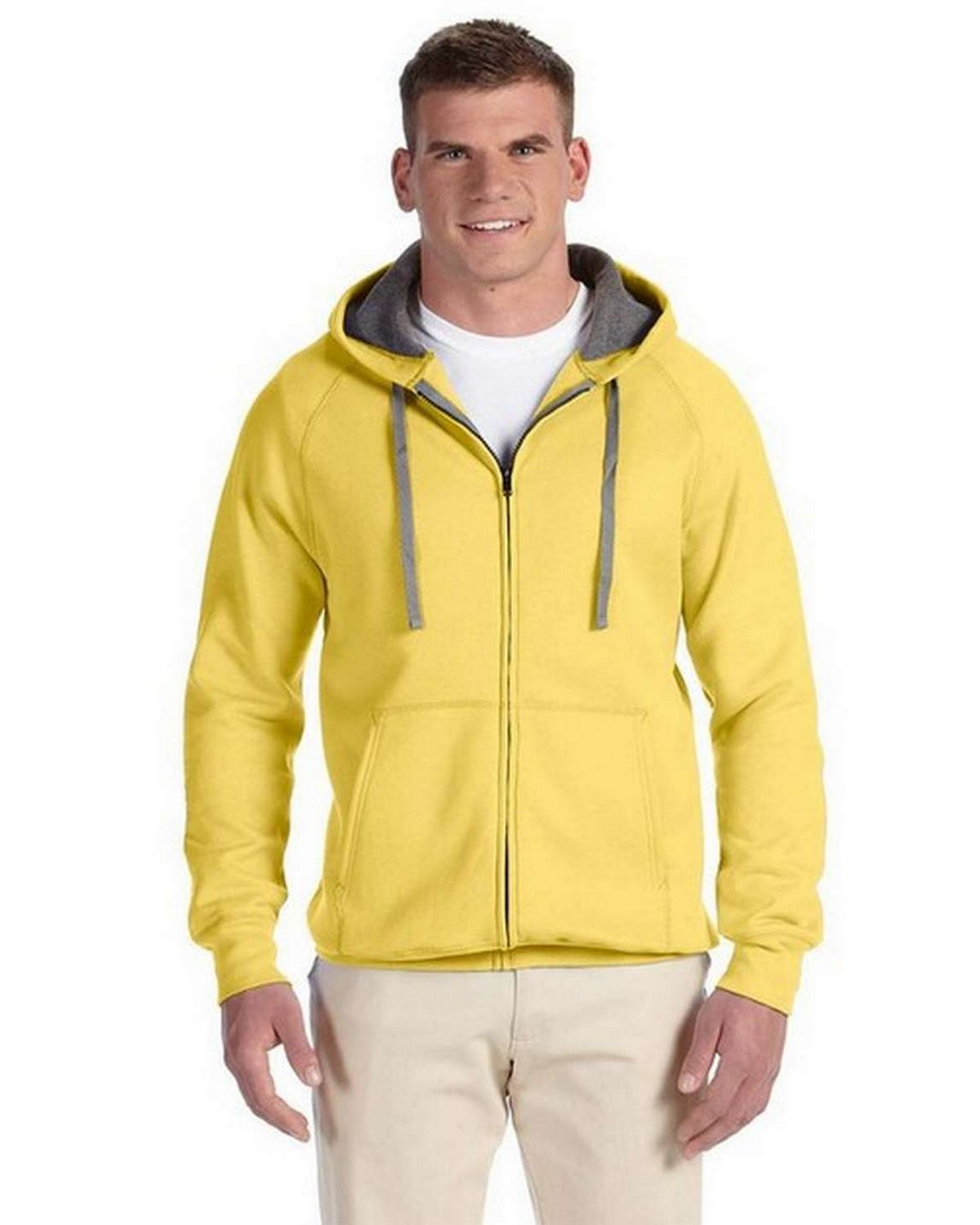Hanes N280 Nano Full Zip Hoodie Sweatshirt