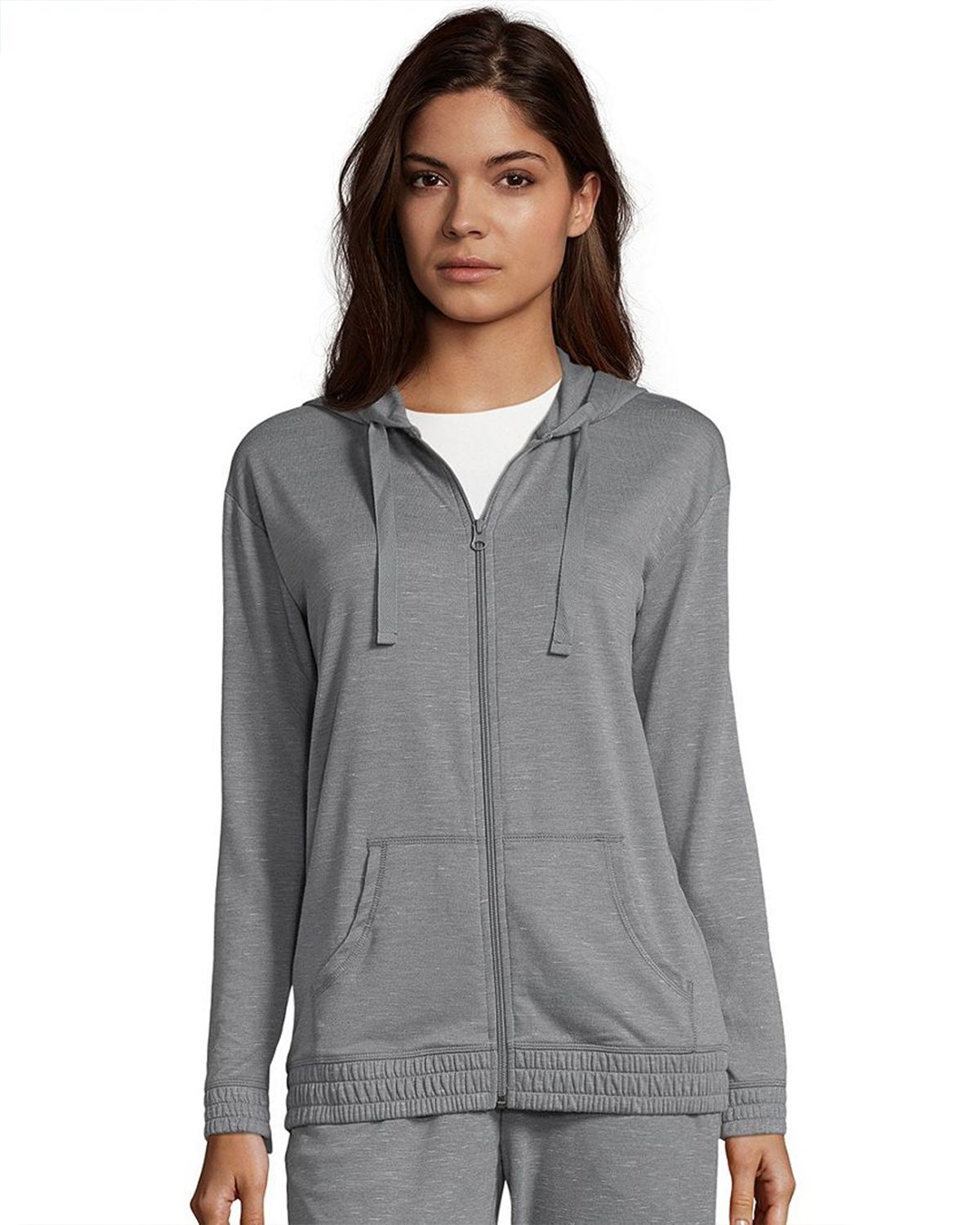 Hanes O4A06 Women's French Terry Full Zip Hoodie