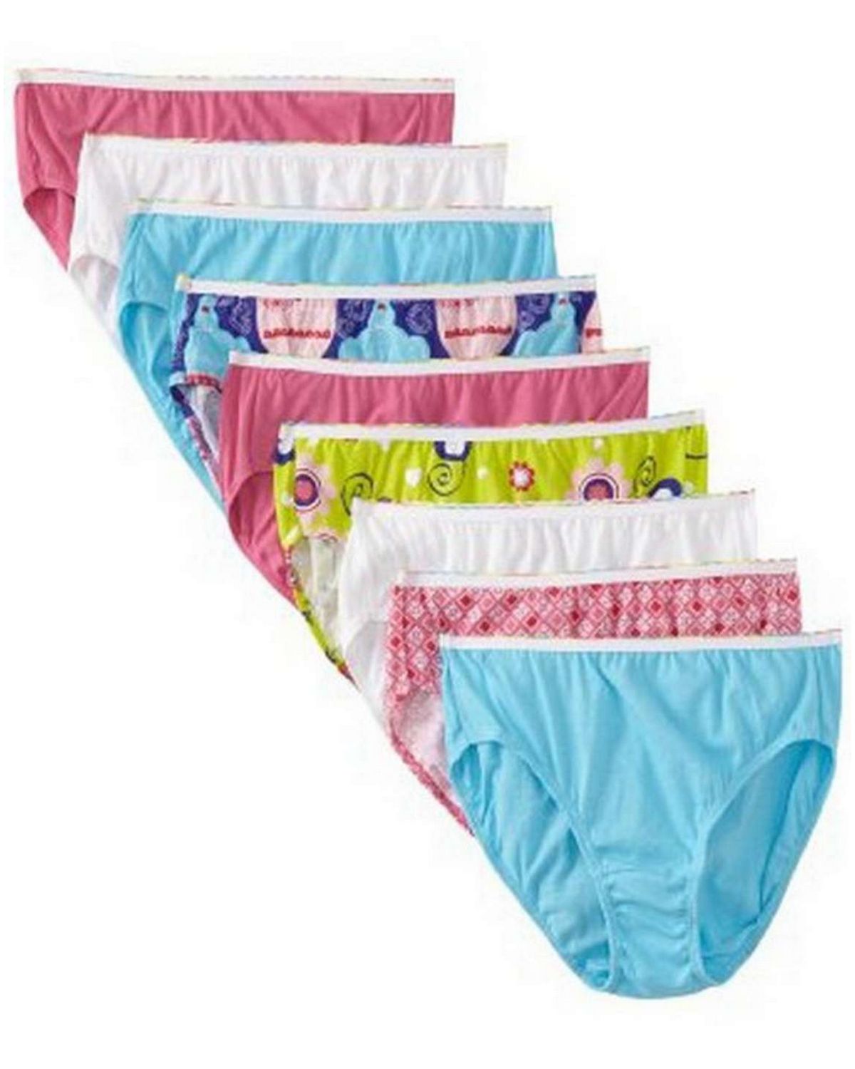Hanes P913LR Girls Low Rise Brief (Pack of 9)