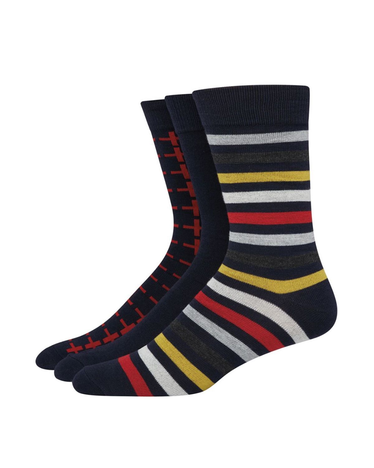 Hanes U81L3 Ultimate Mens FreshIQ Mens Assorted Dress Socks 3Pack