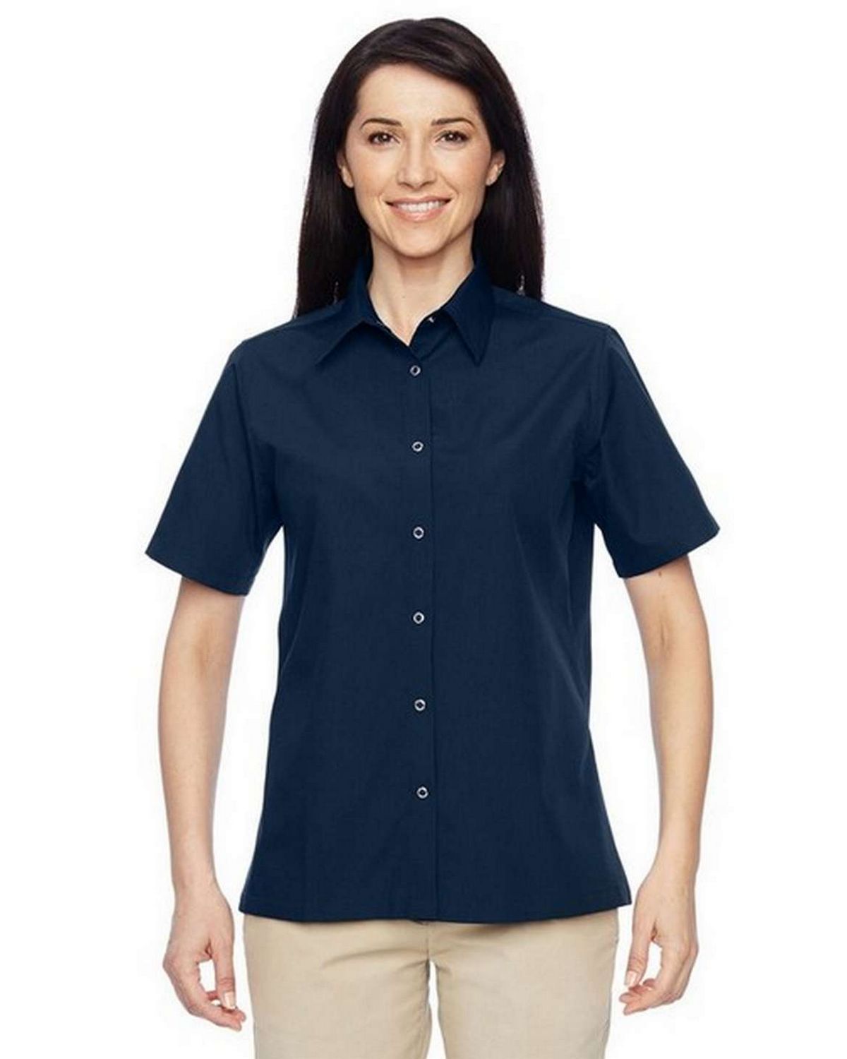 Harriton M545W Ladies Advantage Snap Closure Shirt