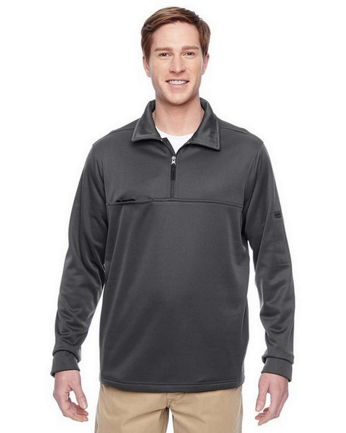 Harriton M730 | Harriton M730 Adult Task Performance Fleece Half Zip Jacket