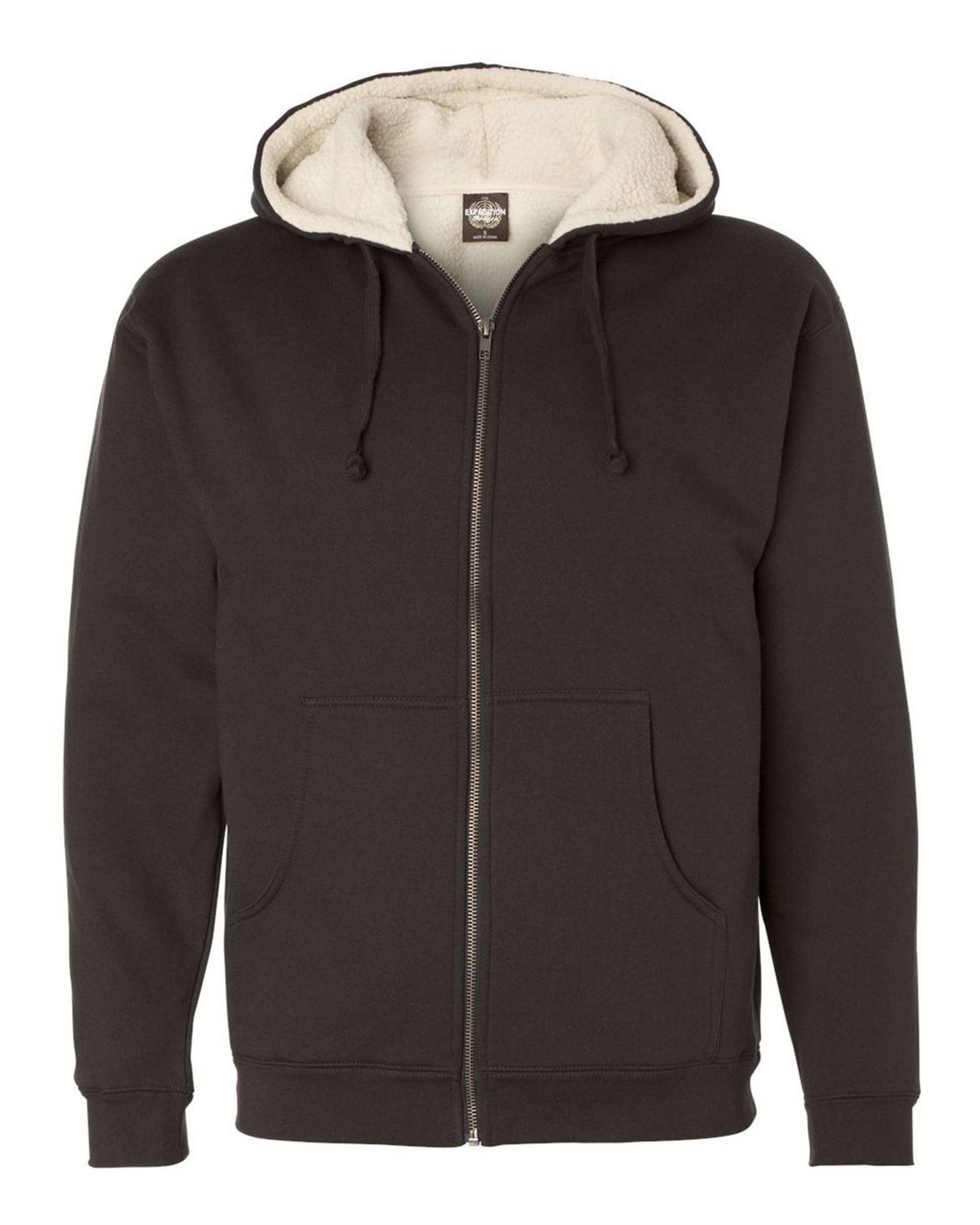 Independent Trading Co. EXP40SHZ Mens Sherpa Lined Full-Zip Hooded ...