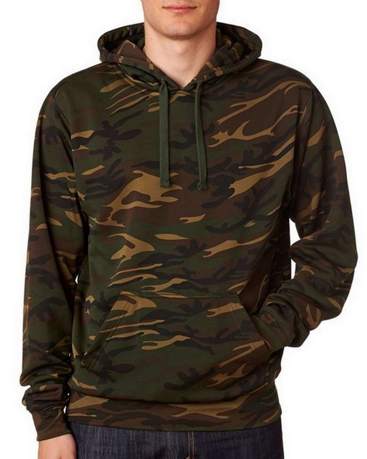 J America J8615 Adult Tailgate Poly Hooded Fleece Pullover