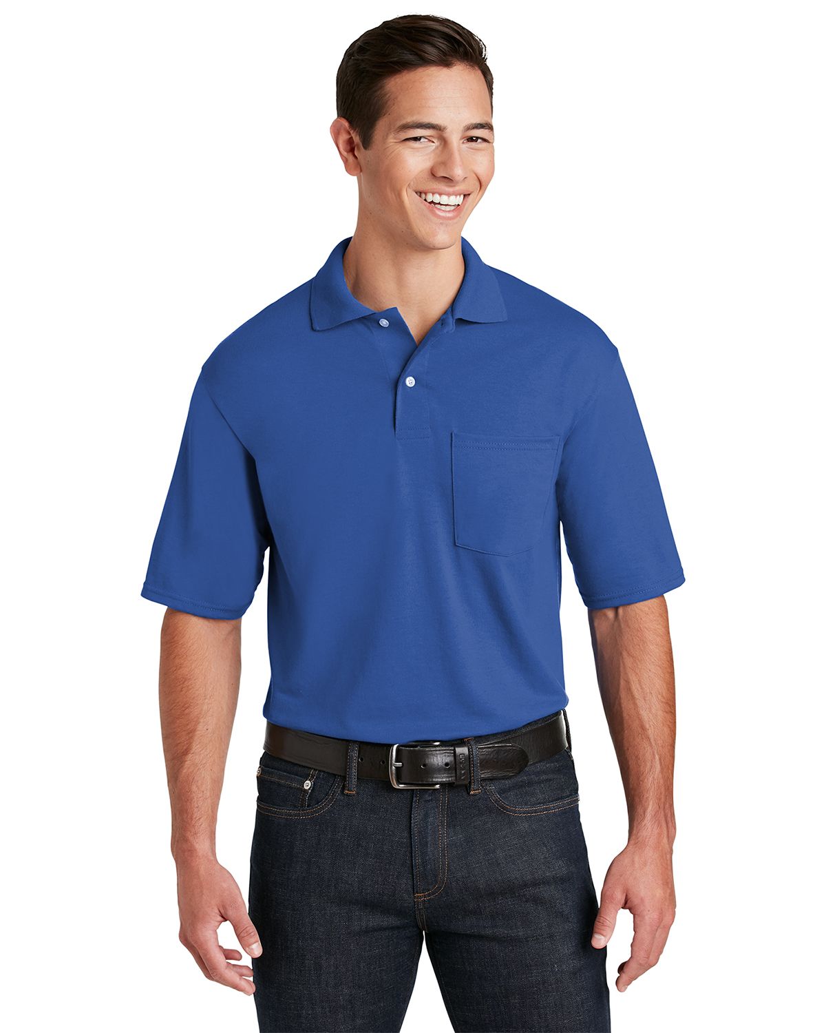 Jerzees 436MP SpotShield Jersey Knit Sport Shirt with Pocket